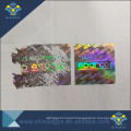 Holographic security labels Warranty hologram sticker with one time use feature